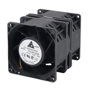 جت فن دوبل 12V-3.3A سایز 8x8x9.2cm مارک DELTA ELECTRONICS مدل PFC0812DE