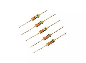 مقاومت 47 اهم 1/4 وات 5% کربنی 0.25W بسته 10 عددی