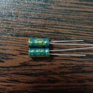 JWCO 35V 47uF - خازن الکترولیت 35 ولت 47 میکرو فاراد سری LF