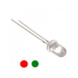 LED دوبل قرمز-سبز شفاف 5mm