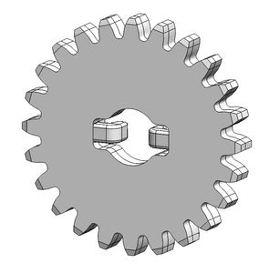 چرخ دنده خورشیدی ساده 24 دنده EasyMech