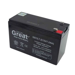 باتری سیلد اسید 12 ولت 7/2 آمپر برند SOLAR-GREAT