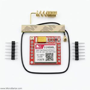 ماژول GSM/GPRS مدل SIM800L به همراه آنتن چسبی (PCB)