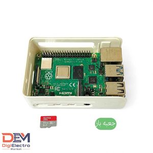برد رزبری پای Raspberry Pi 4B ظرفیت 4 گیگابایت انگلستان - استوک