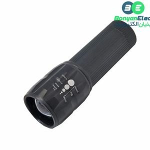 چراغ قوه زوم دار LED با بدنه آلومینیومی