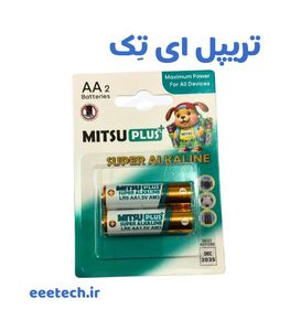 باتری قلمی آلکالاین کارتی میتسو مدل AA MITSU BATTERY - تریپل ای تک