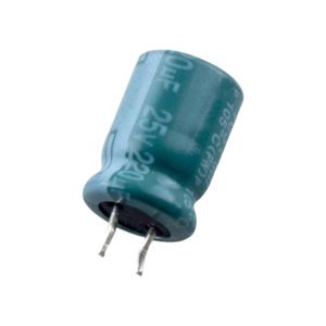 خازن الکترولیتی 220uF / 25V تایوانی مارک TAICON با طول عمر بالا