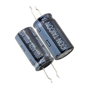خازن الکترولیتی 100uF / 420V تایوانی مارک TAICON سری AM