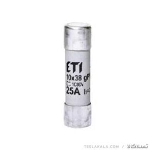 فیوز سیلندری 25 تا 32 آمپرgG ETI 38*10 ( آمپر فیوز به انتخاب )