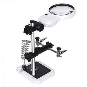 گیره مونتاژ مدل MG16129AC با ذره بین و پایه هویه