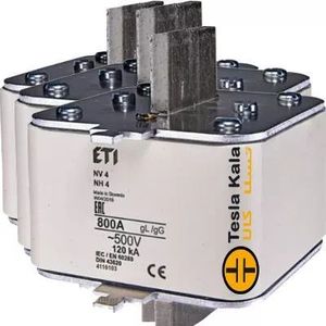 یک عدد فیوز کاردی ETI آمپر 800 تا 1250، gG با نشانگر، سایز 4