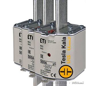 یک عدد فیوز کاردی ETI آمپر 425 تا 630، gG با نشانگر، سایز 3