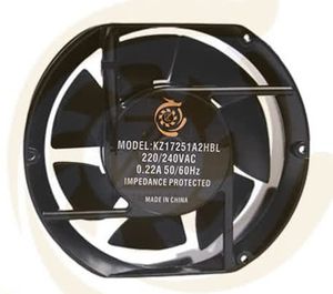 فن تهویه صنعتی AC بلبرینگی 220 ولت 15×15×1.7 سانتی‌متر KZ17251A2HBL