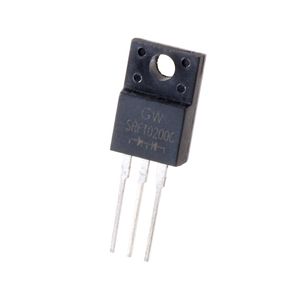 دوبل دیود شاتکی SRF10200C 200V-10A مارک GW پکیج TO-220FP