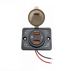 شارژر خودرویی پنلی دو خروجی فست QC3.0 USB 20W