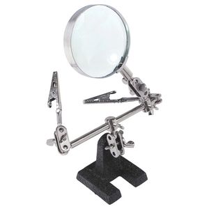گیره مونتاژ ذره بین دار به همراه پایه هویه JM501
