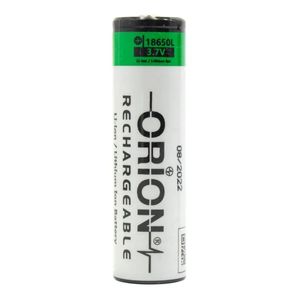 باتری لیتیوم یون 3.7 ولت سایز 18650 نوک‌دار ظرفیت 1500mAh برند ORION
