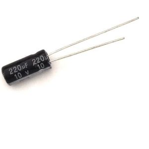 خازن الکترولیتی 220UF 10V برند ELENA