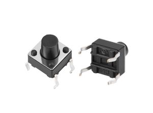 تک سوئیچ 6x6x7 میلی‌متر مشکی 4 پایه
