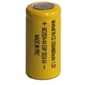 باتری شارژی 1.2 ولت سایز 2/3AA ظرفیت 600mAh برند MORICELL (موريسل)