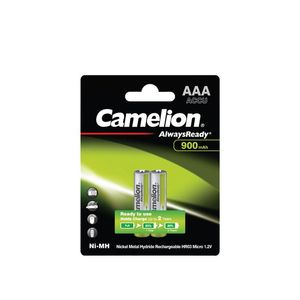 باتری نیم قلمی شارژی 900 میلی آمپر کملیون Camelion