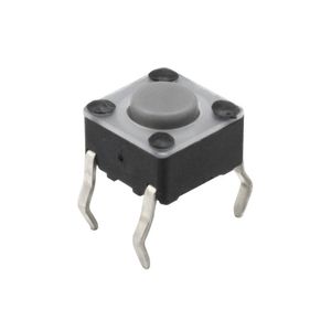 تک سوئیچ 6×6×4.3 میلی‌متر طوسی 4 پایه