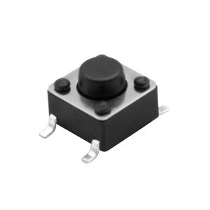 تک سوئیچ 6x6x5 میلی‌متر مشکی پکیج SMD