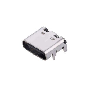 کانکتور USB Type-C مادگی 6 پین با هولدر 4 پایه DIP