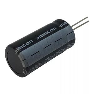 خازن الکترولیتی 250 ولت 330 میکرو برند JAMICON