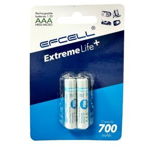 باتری نیم قلمی مدل EFCELL بسته 2 عددی 700mAh