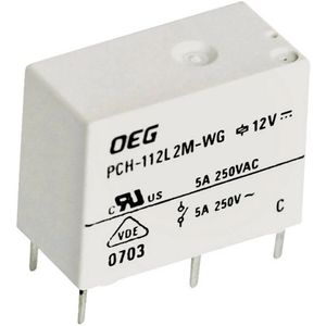 رله پکیجی تایکو 12 ولت 5 آمپر 4 پایه TYCO PCH-112L2M-WG