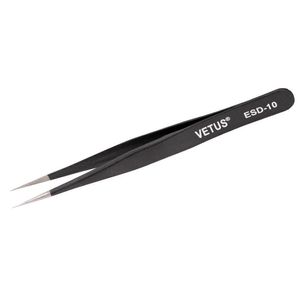 پنس نوک تیز آنتی استاتیک VETUS مدل ESD-10