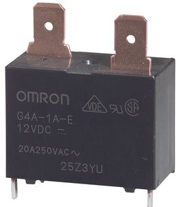رله G4A-1A-E شاخک دار 12 ولت OMRON (بدنه سفید)