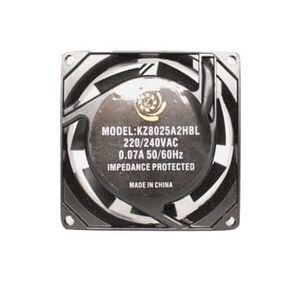 فن تهویه صنعتی AC بلبرینگی 220 ولت 8×8×2.5 سانتی‌متر KZ8025B