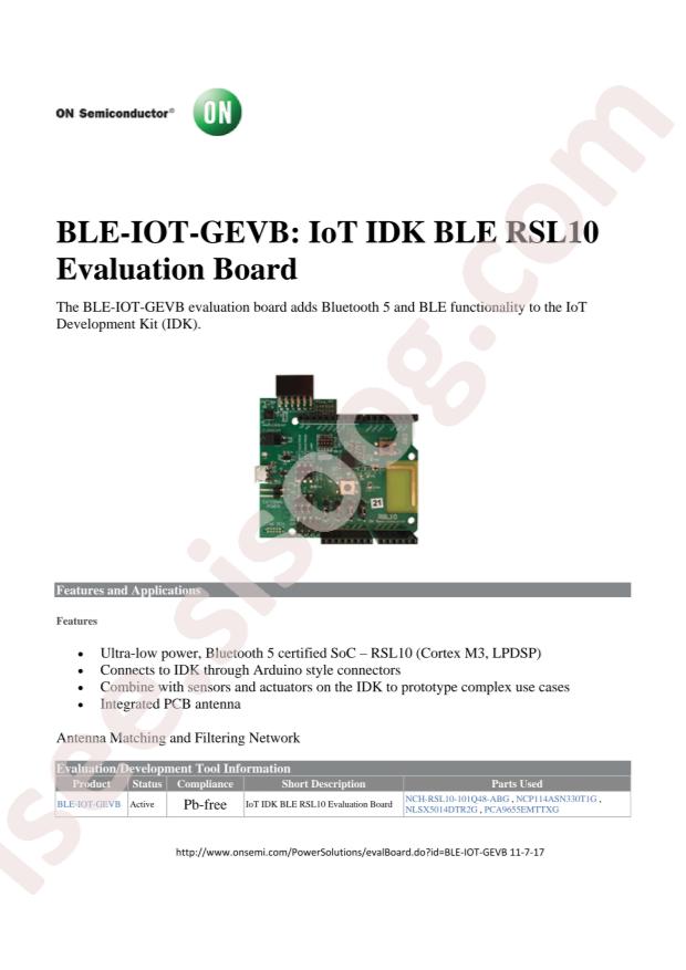 onsemi BLE-IOT-GEVB
