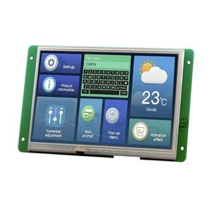 نمایشگر 7 اینچ HMI لمسی 250nit رزولوشن 800x480 سری DGUS مدل DMG80480T070-05WTR