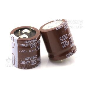 خازن الکترولیتی 330UF 200V برند CHA (رفرش‌شده)