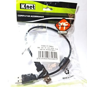 کابل لینک USB کی‌نت 0.4 متری، USB 2.0 Type-A نری به Type-A نری