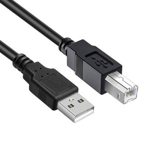 کابل نری USB سری A به کابل نری USB سری B (پرینتر دایو) طول 1/5 متر رنگ مشکی