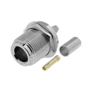 Type N female Crimp Connector for LMR-195, RG-58, and other 0.195 Inch