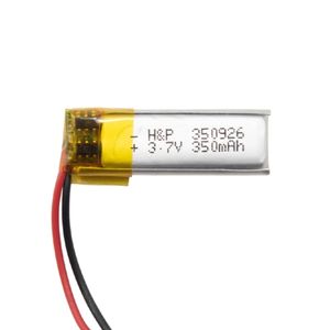 باتری لیتیوم پلیمر 3.7v ظرفیت 350mAh کد 350926