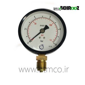 گیج فشار 10 بار صفحه 10 سانت دراگون