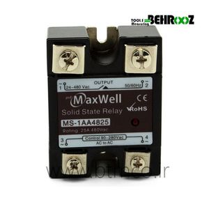 رله SSR تکفاز AC به 50A AC مکسول مدل MS-1AA4850
