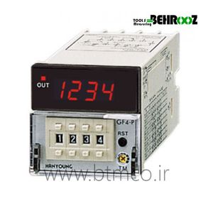 کانتر تایمر با قابلیت تنظیم دستی و خروجی رله هانیانگ مدل HANYOUNG GF4-P41N