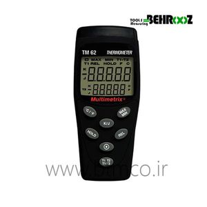 ترمومتر تماسی RTD K و J دو کانال مولتی متریکس MULTIMETRIX TM 62