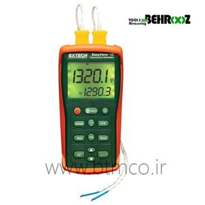 حرارت سنج تماسی دوکاناله Extech EA15