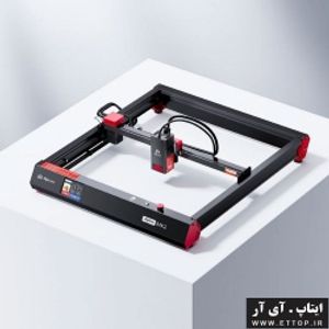 دستگاه لیزر حکاکی و برش با لیزر 10 وات اپتیکال AlgoLaser Alpha MK2 10W / توان لیزر قدرتمند / سرعت بالا: سرعت حکاکی تا 20,000 میلی‌متر در دقیقه و فضای کاری 400×410 میلی‌متر / صفحه نمایش هوشمند / پشتیبانی از مواد متنوع