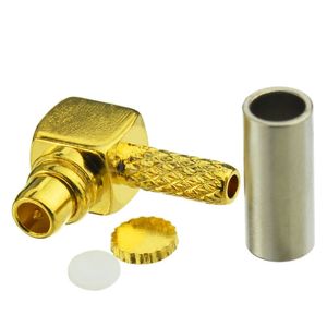 MMCX Right Angle Crimp Plug (male) RG-178 - soldering (mmx2-5090-1.37)