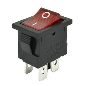 کلید راکر دوحالته چراغدار 4Pin مدل KCD1-101N-4P