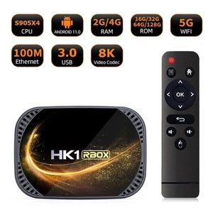 اندروید باکس HK1 RBOX X4S رم 4 گیگابایت با پشتیبانی از 4K و اندروید 11